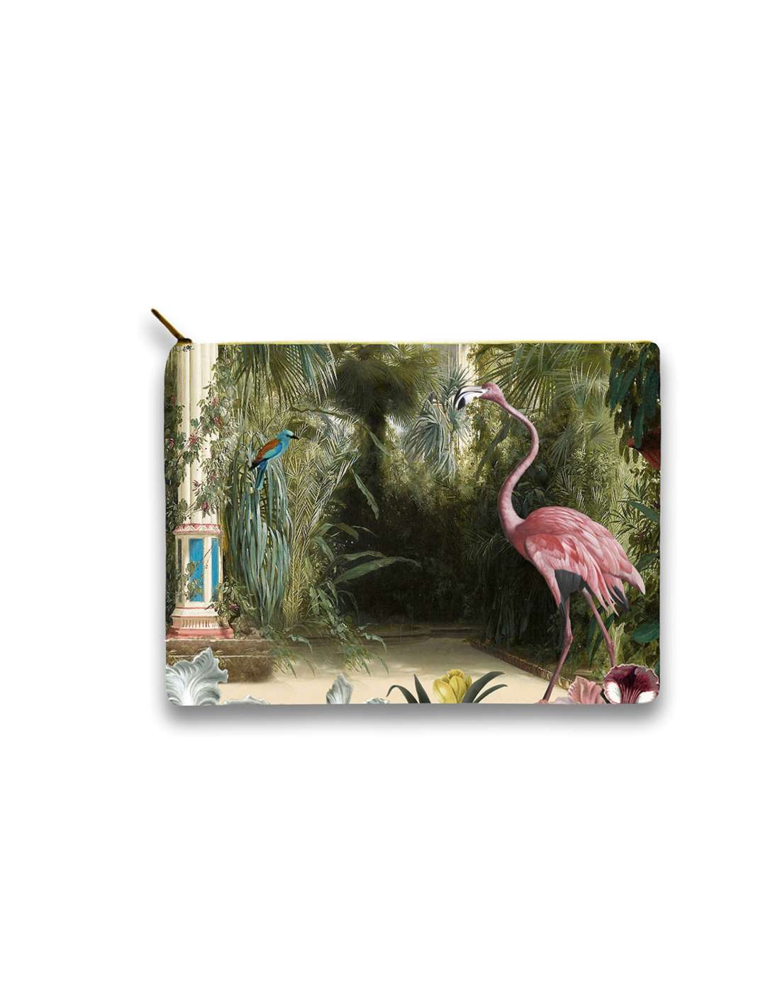 Flat Cosmetic Pouch - FLAMANT ROSE